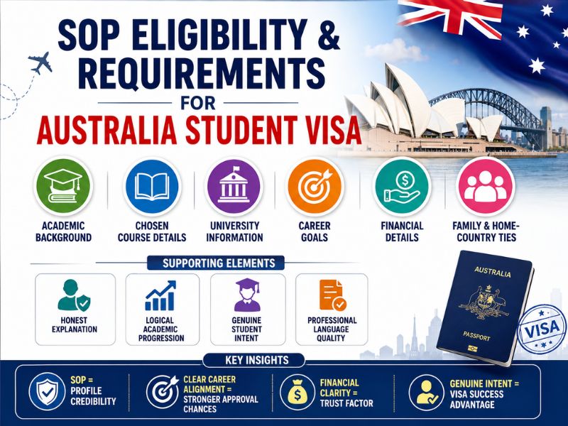 SOP Eligibility & Requirements for Australia Student Visa