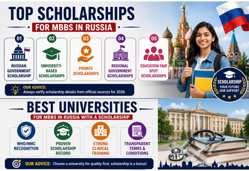 Top Scholarships for MBBS in Russia