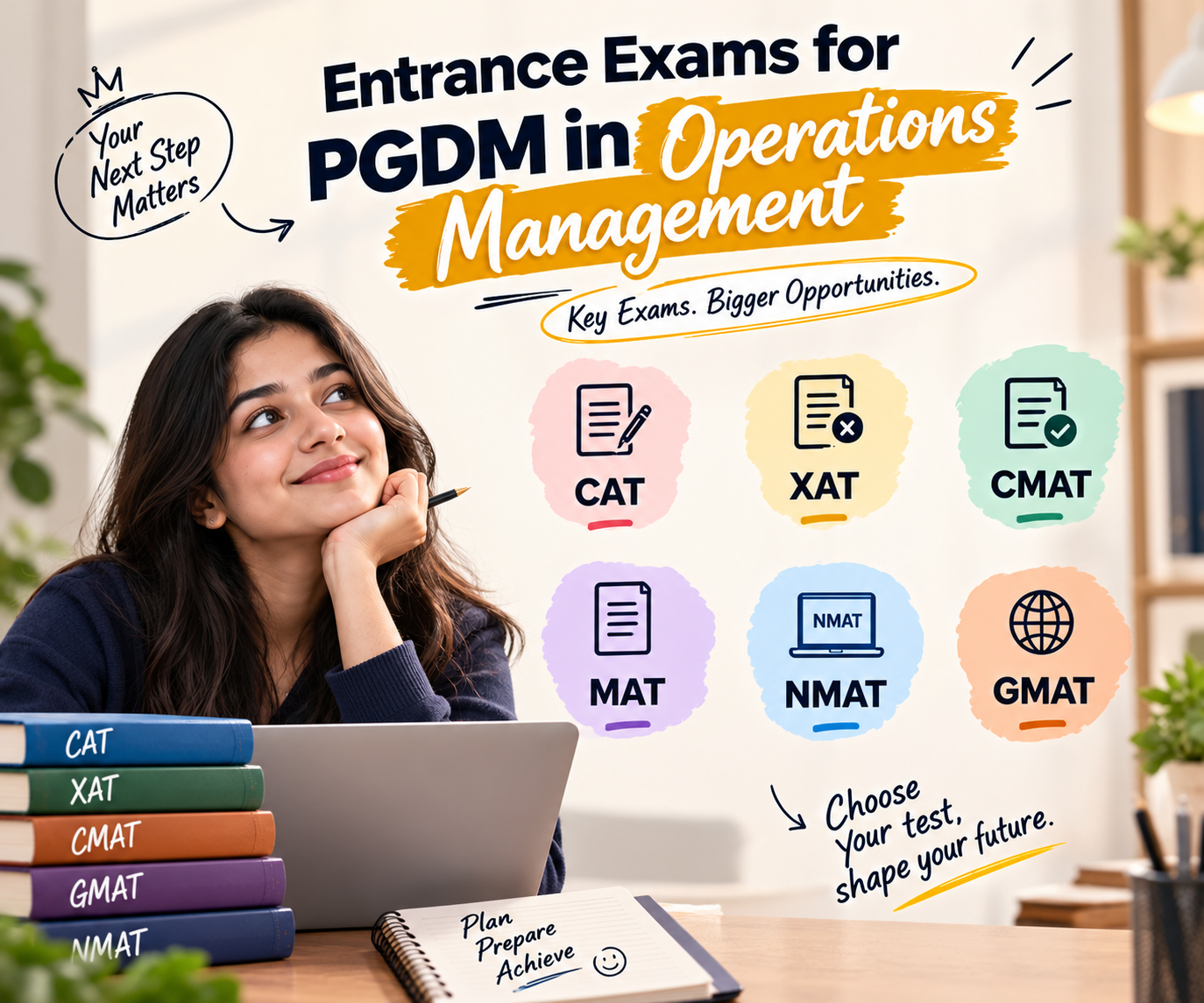Entrance Exams for PGDM in Operations Management