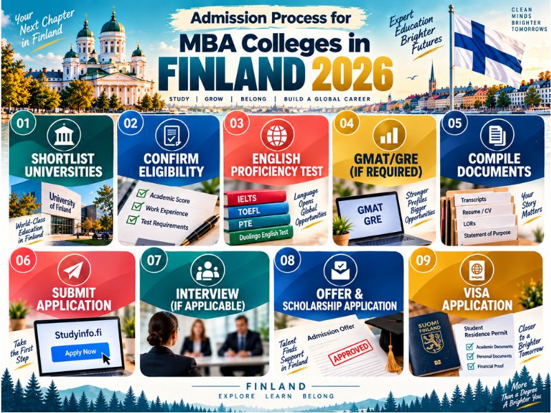 Admission Process for MBA Colleges in Finland 2026