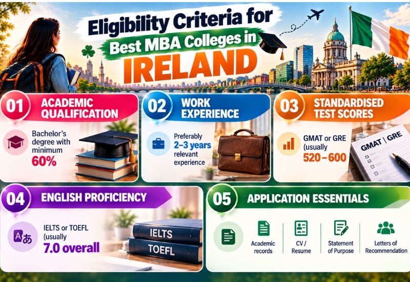 Eligibility Criteria for Best MBA Colleges in Ireland