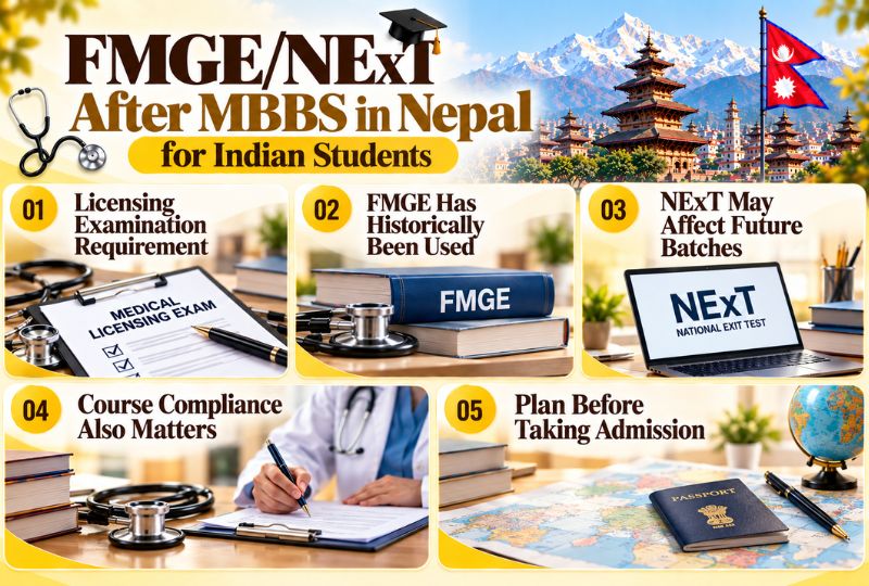 FMGE/NExT After MBBS in Nepal for Indian Students