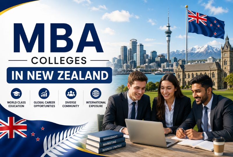 MBA Colleges in New Zealand 2026 featuring top universities, modern campuses, and international students.